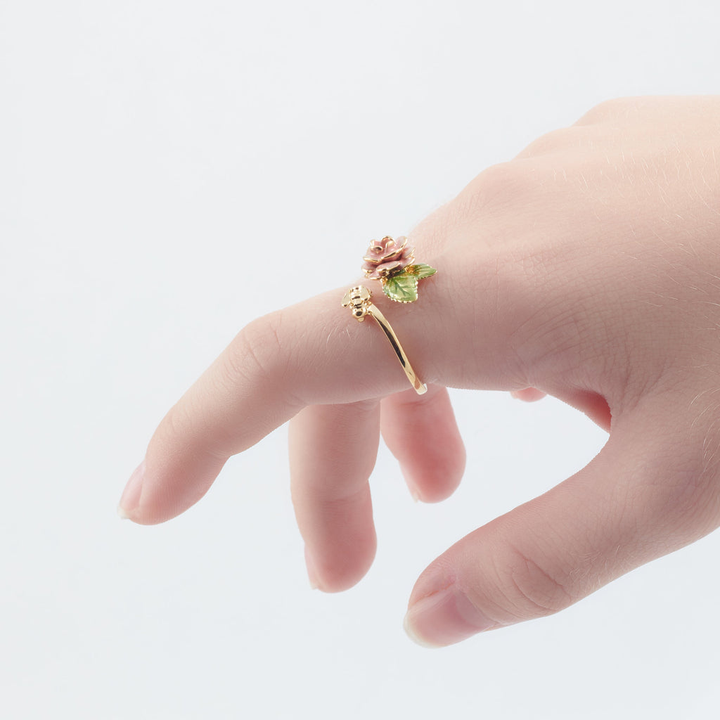 Vintage Rose & Bee Ring – detail or styling view