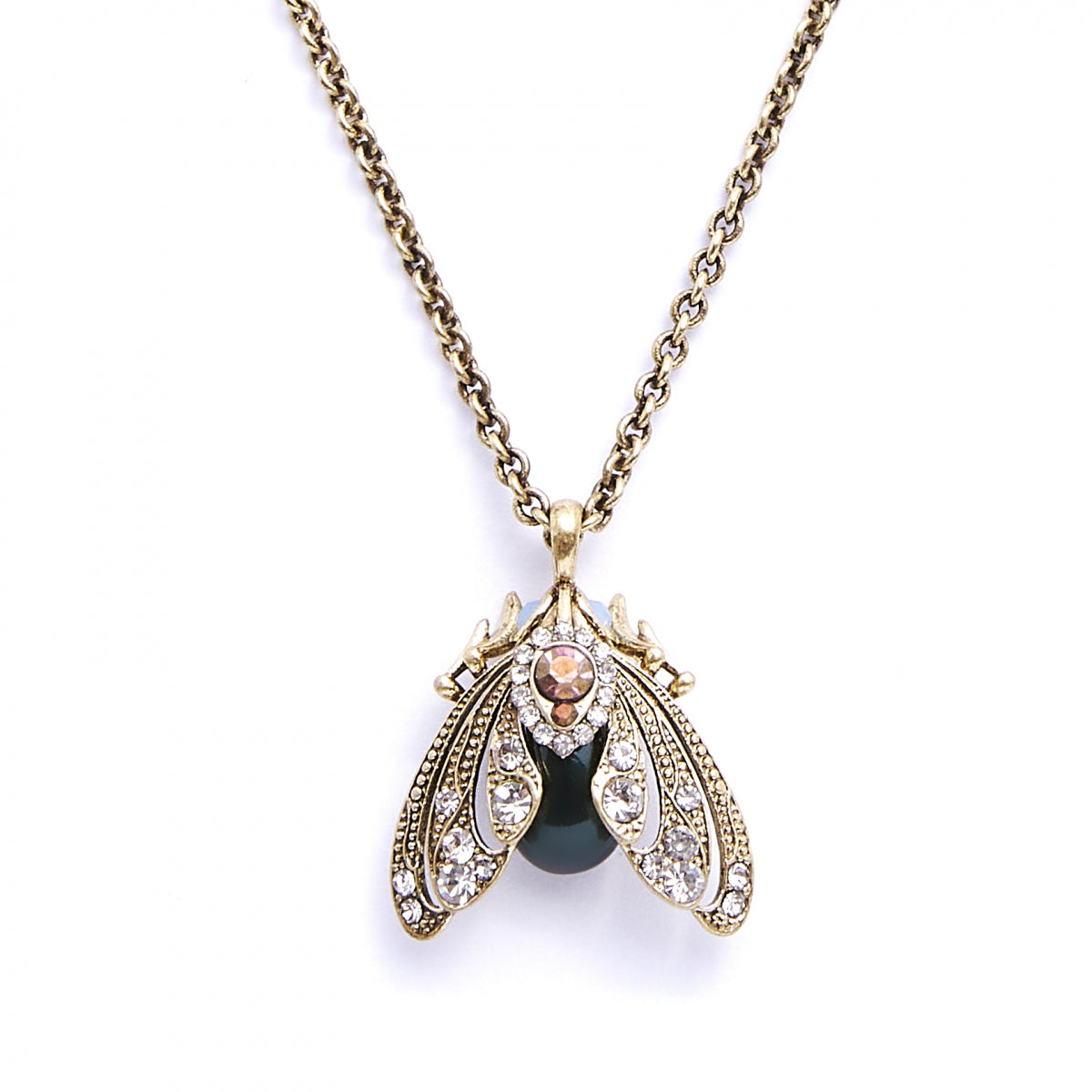 Bejewelled Moth Pendant by Bill Skinner