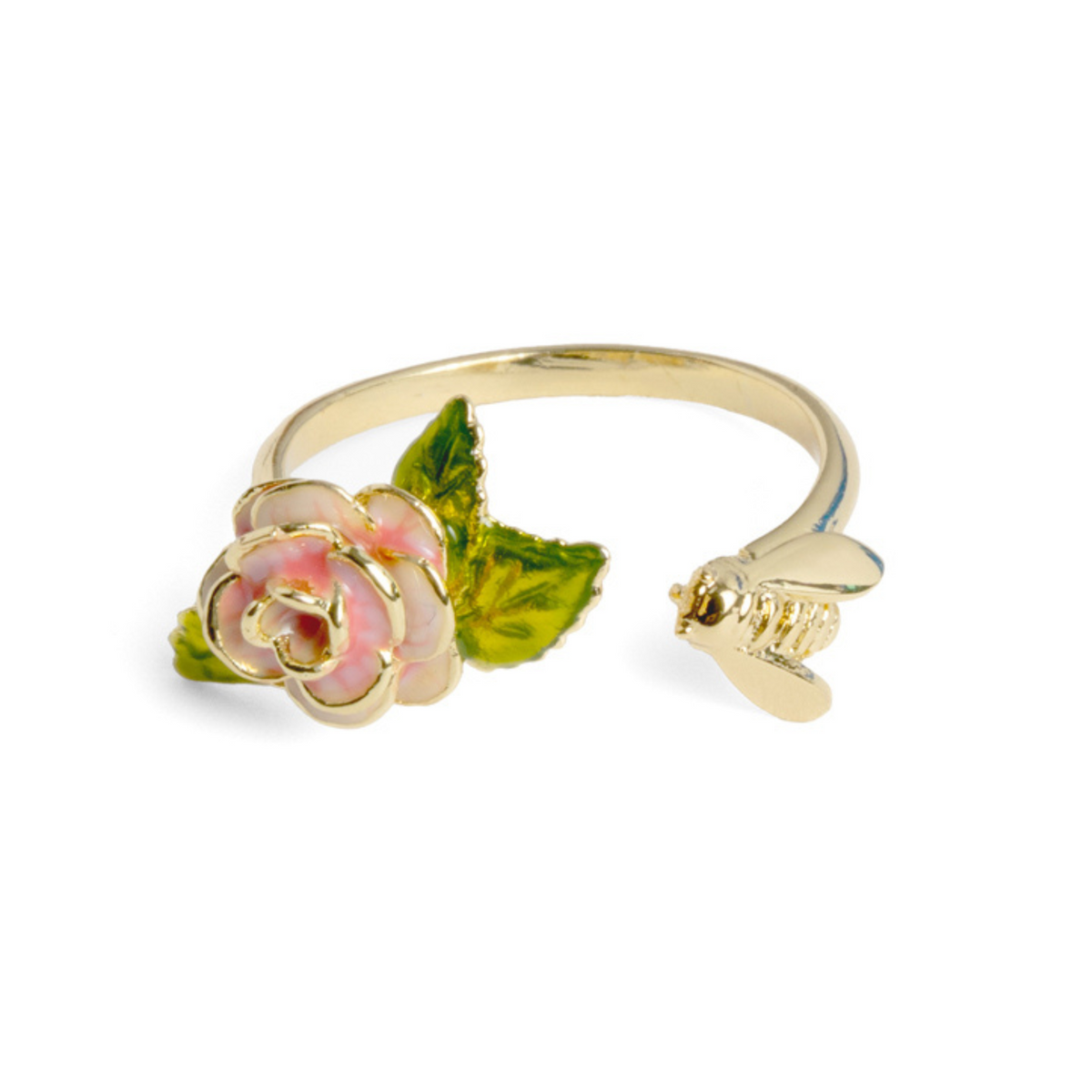 Vintage Rose & Bee Ring by Bill Skinner