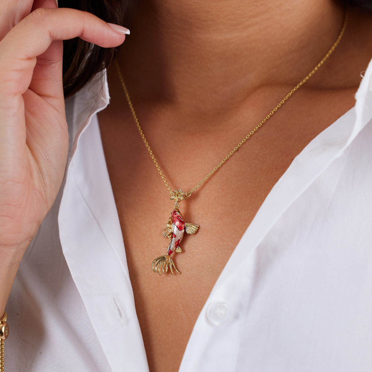 Koi Carp Pendant – detail or styling view