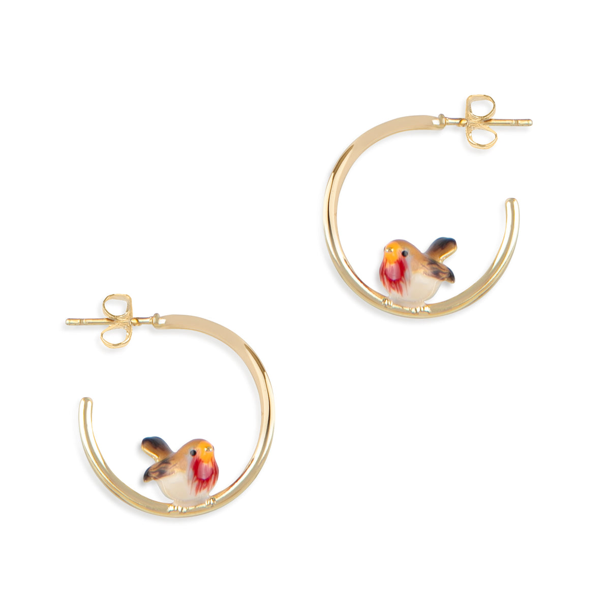 Robin Hoop Earrings by Bill Skinner