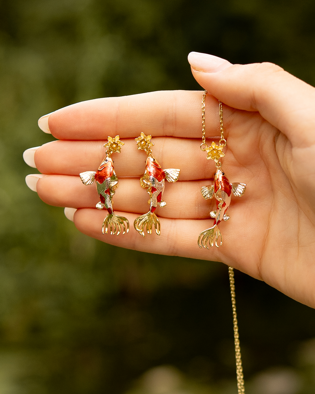 Koi Carp Pendant – detail or styling view