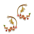 Conker Mouse Hoop Earrings by Bill Skinner