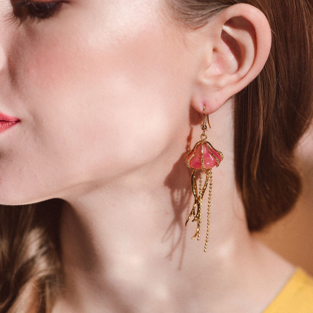 Jellyfish Drop Earrings – detail or styling view