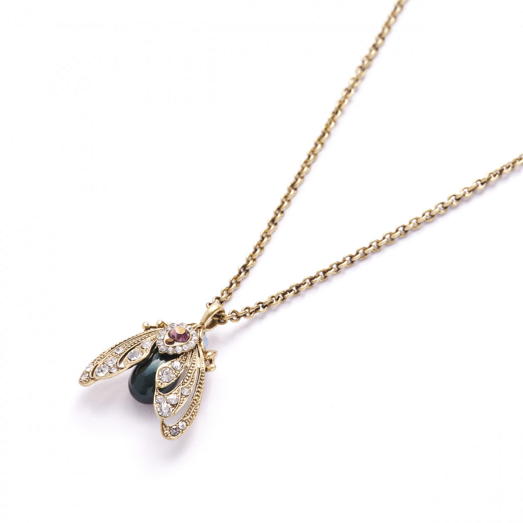 Bejewelled Moth Pendant – detail or styling view