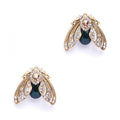 Bejewelled Moth Stud Earrings by Bill Skinner