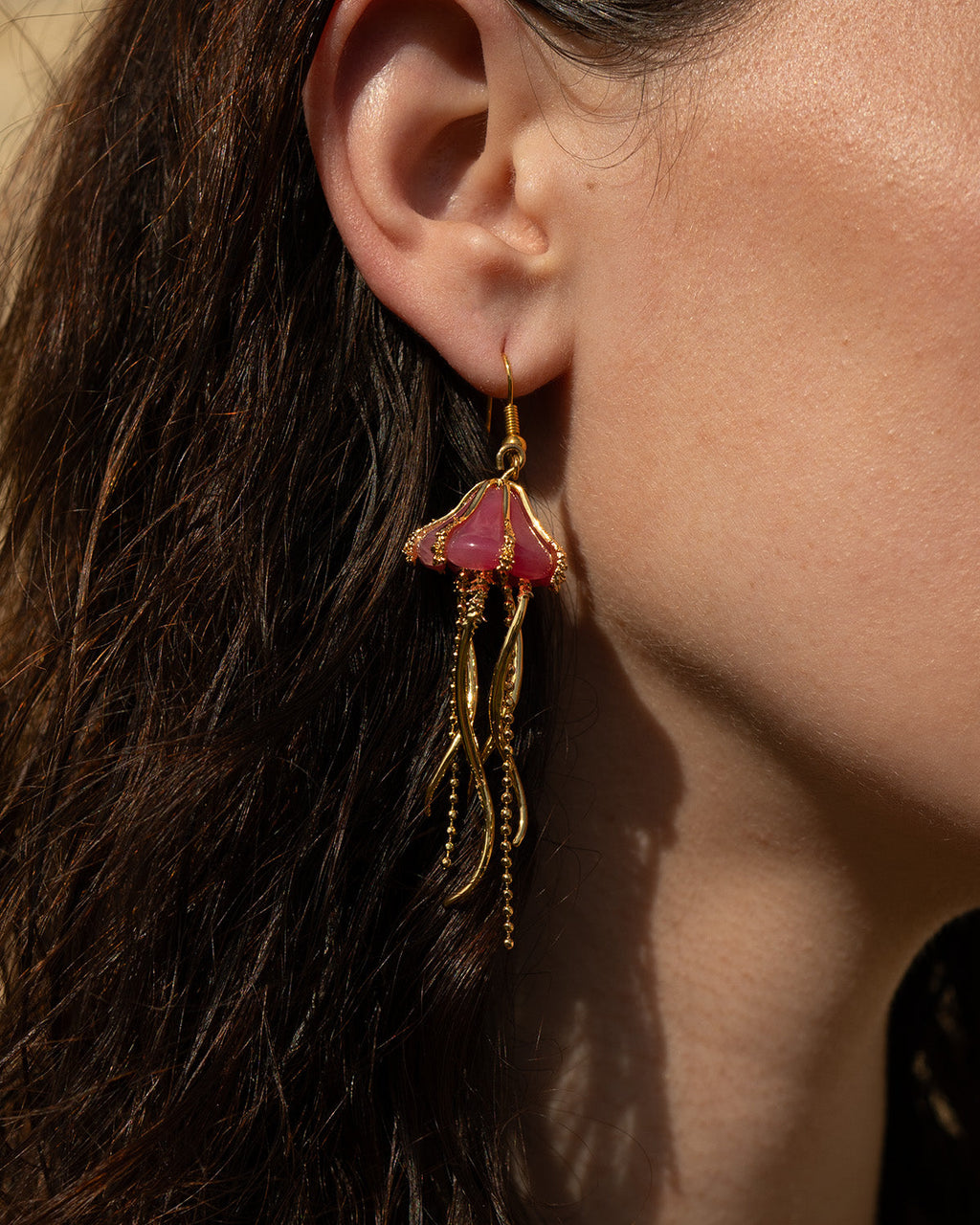 Jellyfish Drop Earrings – detail or styling view