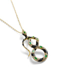 Bejewelled Snake Pendant by Bill Skinner
