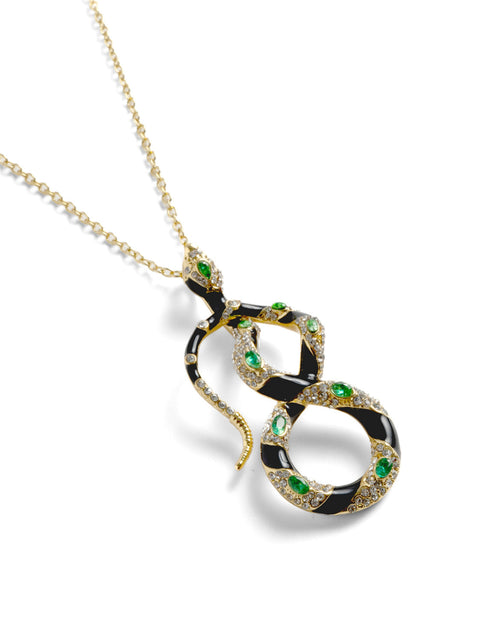 Bejewelled Snake Pendant by Bill Skinner