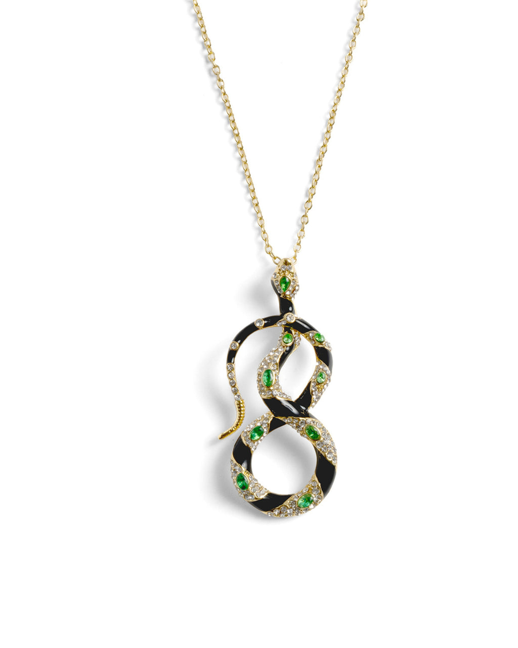 Bejewelled Snake Pendant – detail or styling view